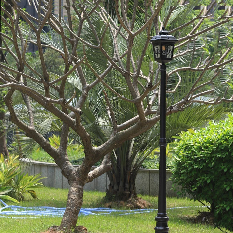 (H≈ 2.4m) Outdoor Courtyard Street Lamp European-Style Waterproof Retro Corridor Lamp Villa Outdoor High Pole Project