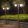 LED Street Lamp European Style Retro Waterproof Garden Lamp Outdoor Villa Lawn Community High Pole Landscape Lamp Street Light