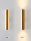 Minimalist Double Headed Cylindrical Wall Lamp Modern Indoor Lamps Background Wall Hallway Bedroom Light Up and Down Luminous