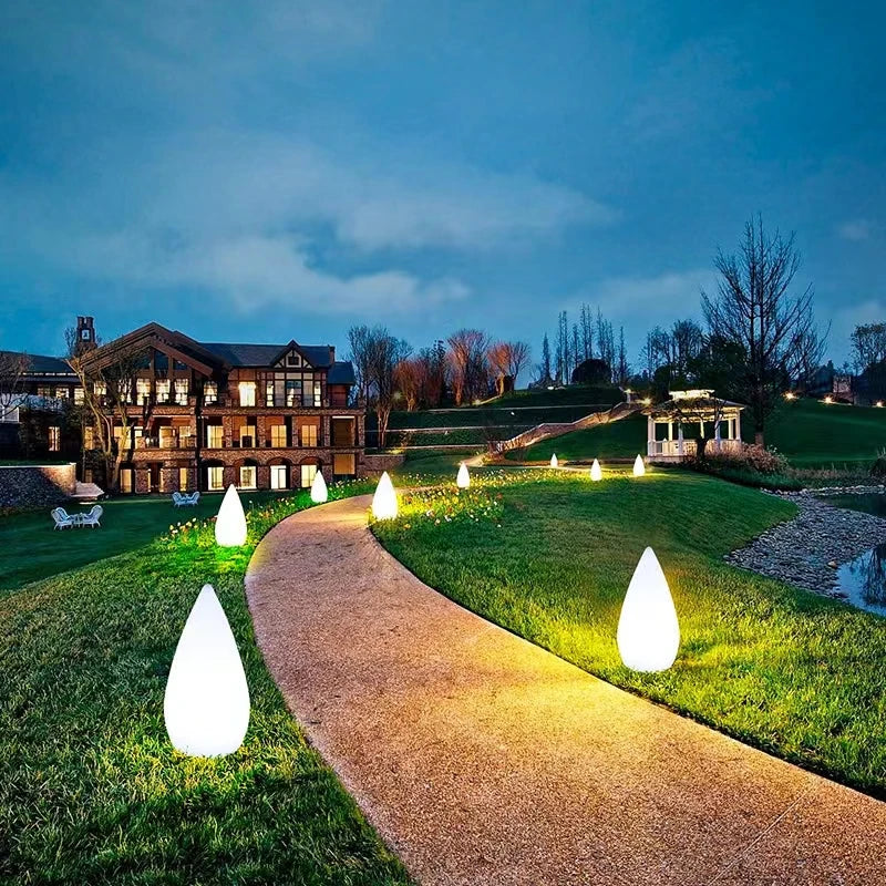 Outdoor Indoor Waterproof Light Up Portable LED Decorative Table Garden Lamps Events Camping Mood Lights with Remote PlasticLamp