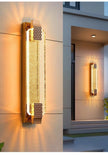 Modern Light Outdoor LED Wall Light Transparent Crystal with Bubble Style for Villa Porch Patio and Garden Lighting Lamps
