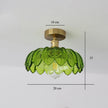 Modern Pendant Ceiling Lamp with Glass Shade for Kitchen Aisle Balcony Bedroom Home Art Deco Led Ceiling Lights Fixtures E27