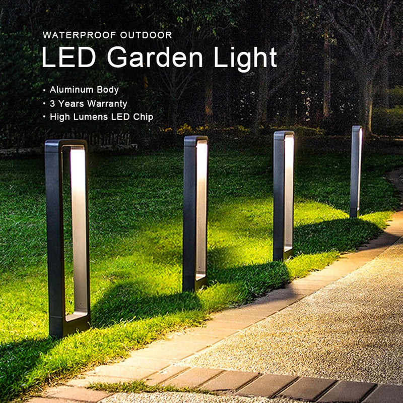 60Cm 80cm Waterproof Solar Garden Light Landscape Passage Highlighting Modern Light Emitting Diode Bollards Light