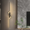 Modern Black Wall Sconce, 27W 6500K Led Iron Wall Light with Artistic Design, Perfect for Corridor, Staircase, Balcony