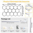 Garage honeycomb hexagonal LED white light super bright 6500K color temperature installed on the ceiling, suitable for garages