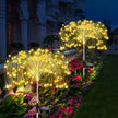 420LED Solar Firework Ground Socket Lights Waterproof Garden Decor Dandelion Fairy Lights for Outdoor Yard Pathway Lawn Patio