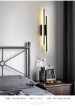 LED Bedroom Wall Lamp Wall Sconces Copper Line Pipe Acrylic Lampshade Indoor Lighting for Living Room Corridor Light Fixture