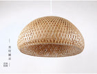 2025 Bamboo Pendant Lamps Hand Knitted Chinese Style Weaving Hanging Lamps 26cm Restaurant Home Decor Lighting Fixtures HOT