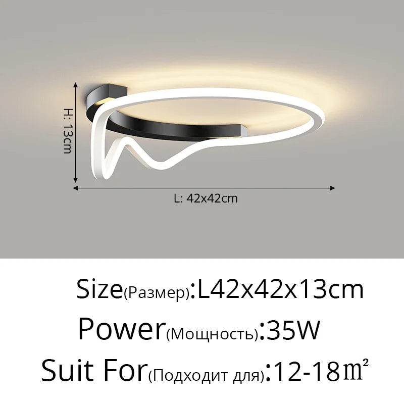 Villa Office LED Chandelier New Shape For Foyer Bedroom Dining Room Studyroom Hotel Restaurant Living Room Kitchen Indoor Lamp