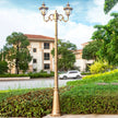 (H≈2.3M)Courtyard Street Lamp Community High Pole Lamp Outdoor Waterproof Lawn Lamp Villa Outdoor Retro Courtyard Lamp Landscape