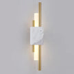 Luxury Green White Marble Wall Lamp Living Room Lobby Bedroom Golden Decor Bedside Sconce Hotel Aisle Staircase Led Light 6W