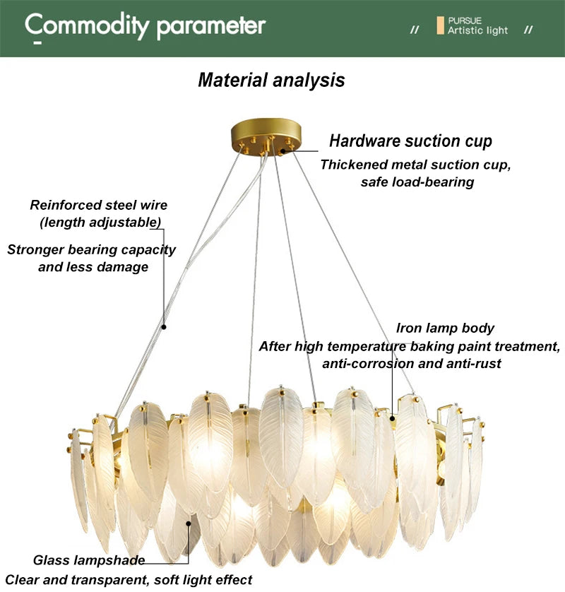 Modern dining room crystal chandelier kitchen LED ceiling chandelier living room crystal lamp home decor chandelier lighting