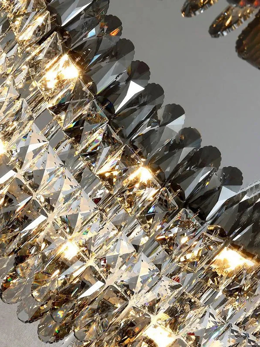 Light Luxury Crystal Ceiling Light Round LED Lamp 2025 New Post-modern Design Upscale Lighting Fixture for Living Room Bedroom