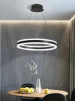 Modern Ring LED Chandelier Dimmable for Tables Dining Living Room Bedroom Kitchen Island Pendant Lamp Home Decor lusters Fixture