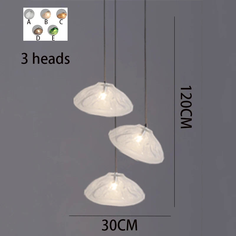 Nordic home decoration, stair chandelier, living room and dining room Pendant lights, ceiling light, indoor lighting