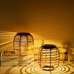 Solar Garden Light Ornaments 600mAh Imitation Rattan Lawn Projection Light Decor