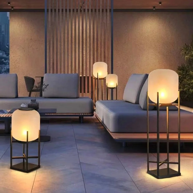 Solar Garden Villa Waterproof Lawn Garden Decorative Light Outdoor Floor Light