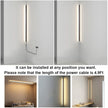 Modern Plug in Long Wall Sconce Indoor Wall Lamp Wall Mounted Light for Bedroom Living Room Hallway