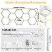 Garage honeycomb hexagonal LED white light super bright 6500K color temperature installed on the ceiling, suitable for garages