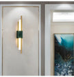 Luxury Green White Marble Wall Lamp Living Room Lobby Bedroom Golden Decor Bedside Sconce Hotel Aisle Staircase Led Light 6W