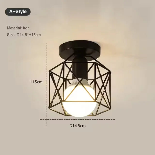 vintage industrial E27 ceiling lamp to enhance your living space. Perfect for adding beauty andNew Stylish, modern, retro