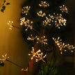6/810 Heads Solar Light Waterproof Sparkling Stars LED Floral Firework 2 Modes Switching Ground Mounted Landscape Lighting