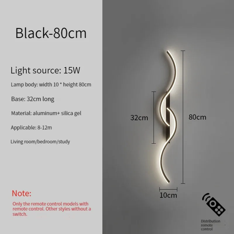 Led Bedside Wall Sconce Lamp For Living Room Bedroom Stair Modern Art Interior Wall Lights Light Fixture Night Lamps Home Decor