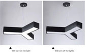 Creative Hexagonal Led Lamps Office Chandelier Round Simple Y-shaped splicing Special-Shaped Chandelier Gym Office Light