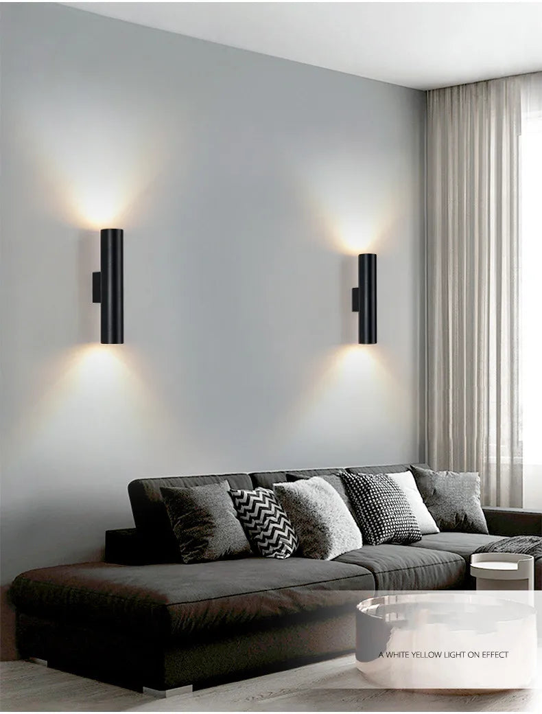 Nordic Interior Wall Led Light Modern Minimalist Aisle Stair TV Background Lamp Indoor Bedside Living Room Decoration Wall Light