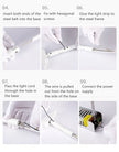 Minimalist LED Skyline Linear Light COB Modern Wall Lamp for Living Room Bedroom Art Exhibition Wall DIY Decor Strips Sconce