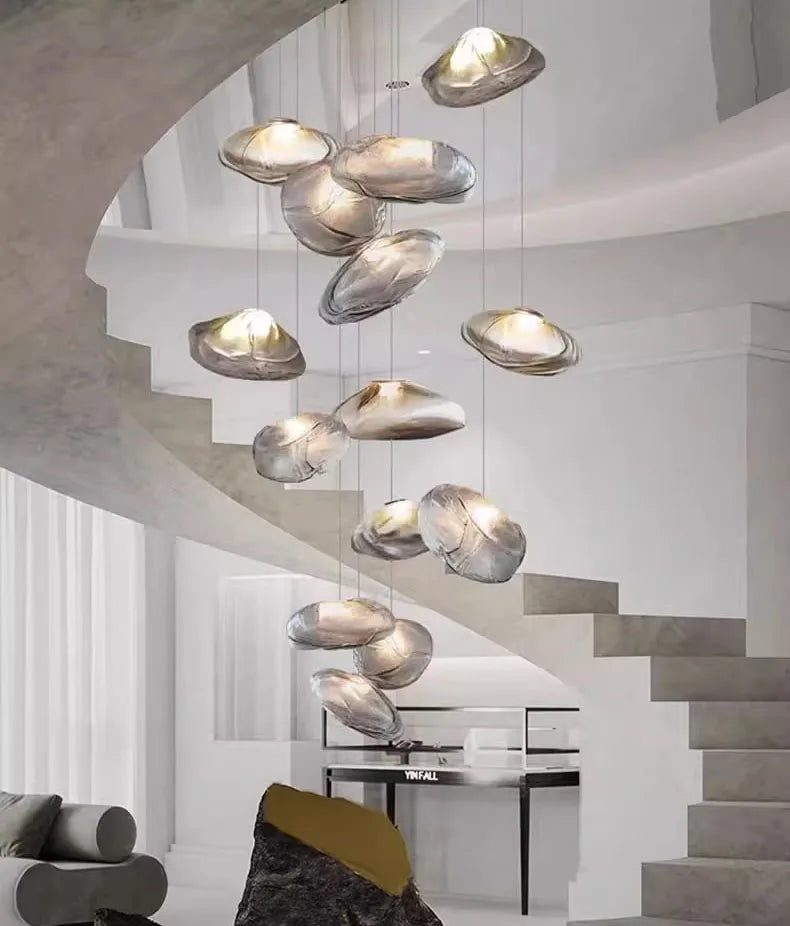 Nordic home decoration, stair chandelier, living room and dining room Pendant lights, ceiling light, indoor lighting