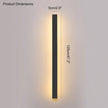 IP65 waterproof wall lamp minimalist led outdoor wall lamp black balcony terrace outdoor wall villa garden wall washer lamp
