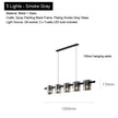 2026 Pendant Light For Bedroom Living Room Kitchen Dining Table Bar Home Decor Modern LED Glass Tile Suspension Lamp Smoke Gray