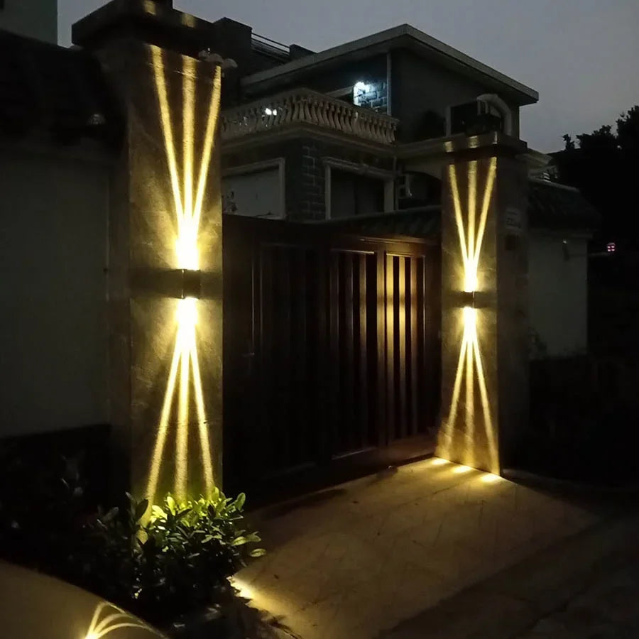 1Pack 20W Waterproof Up and Down LED Wall Lamp Waterproof Exterior Wall Spotlight Outdoor Villa Entrance Garden Porch Light