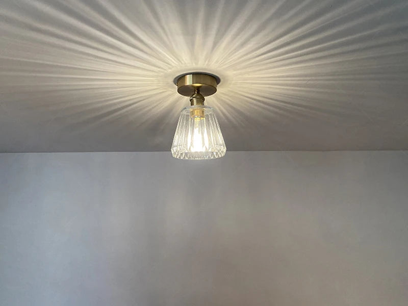 Modern Pendant Ceiling Lamp with Glass Shade for Kitchen Aisle Balcony Bedroom Home Art Deco Led Ceiling Lights Fixtures E27