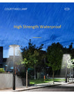 Modern Simple Creative Design Round Aluminum Led Street Lamp Cap Gray Courtyard Commercial Area Green Belt Ip65 Waterproof Light