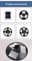 Solar Street Light 300W 400W 500W Waterproof Yard Lamp PIR Motion Sensor Garden Outdoor UFO Lighting with Remote