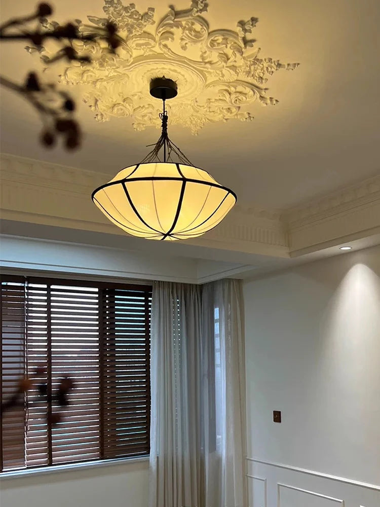 Japanese silk pendant light Art Decor Oi Soi ufo umbrella lamp LED chinese lantern Living Room Study office unique bedroom light