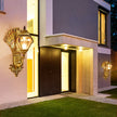 Outdoor wall lamp Waterproof garden Outdoor European-style villa retro wall  Terrace balcony gate Peacock wall