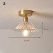 Modern Pendant Ceiling Lamp with Glass Shade for Kitchen Aisle Balcony Bedroom Home Art Deco Led Ceiling Lights Fixtures E27