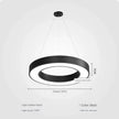 Modern minimalist geometric pendant lights, for dining room, gymnasium, LED hollow pendant lights, supermarket circular lights