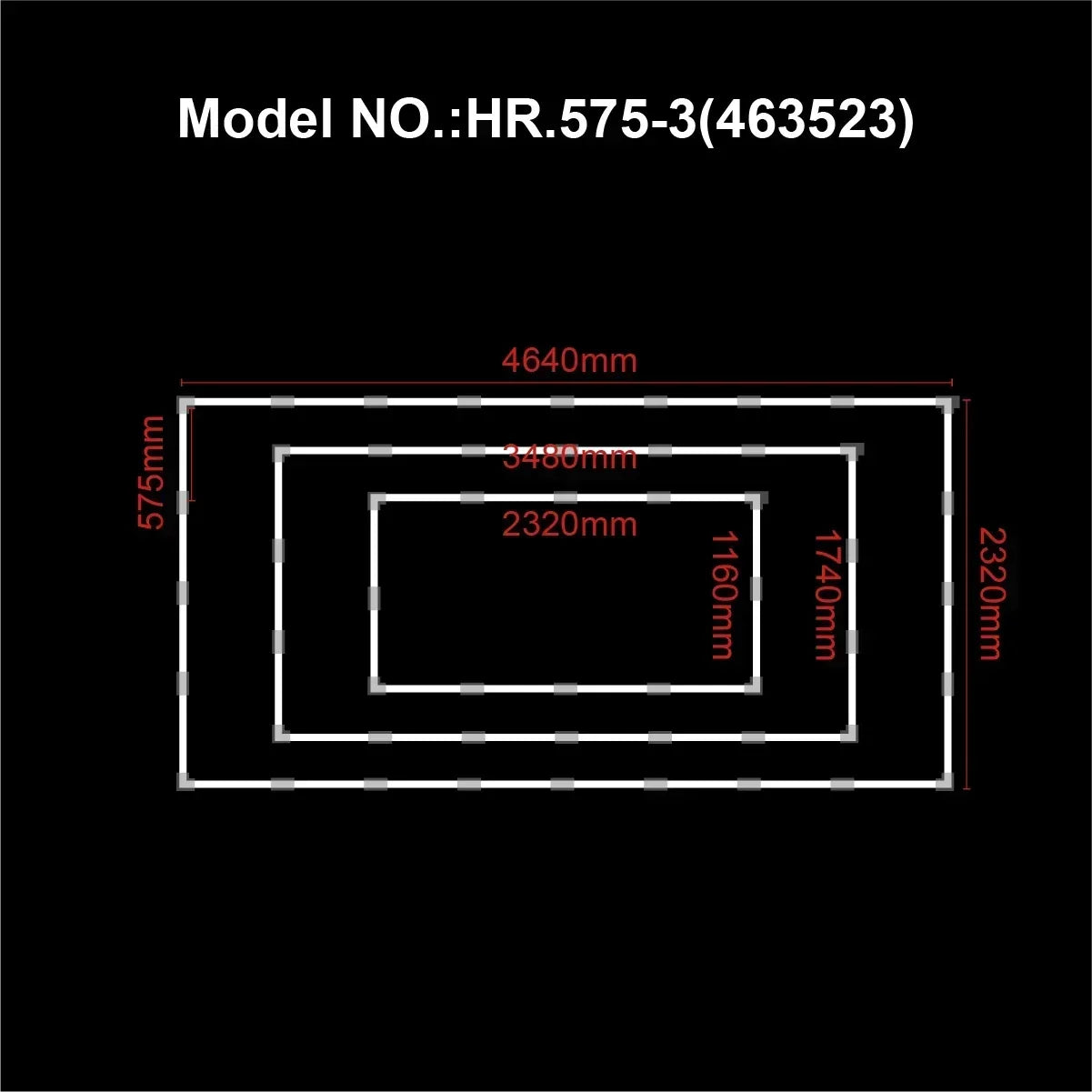 Office Extra Large Workshop LED Light 6500K Garage Ceiling Light Shop Light for Car Detailing Gym Supermarket Show  customized