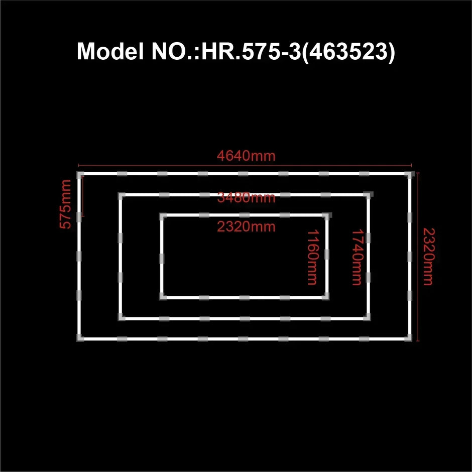 Office Extra Large Workshop LED Light 6500K Garage Ceiling Light Shop Light for Car Detailing Gym Supermarket Show  customized