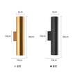Minimalist Double Headed Cylindrical Wall Lamp Modern Indoor Lamps Background Wall Hallway Bedroom Light Up and Down Luminous