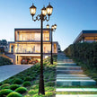Waterproof high LED retro outdoor landscape courtyard 3m European style outdoor lawn lamp villa household garden street lighting