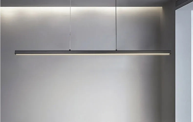 2026 LED Square Pendant Light For Dining Room Bedroom Living Room Home Loft Decor Modern Black Aluminum Hanging Lamp