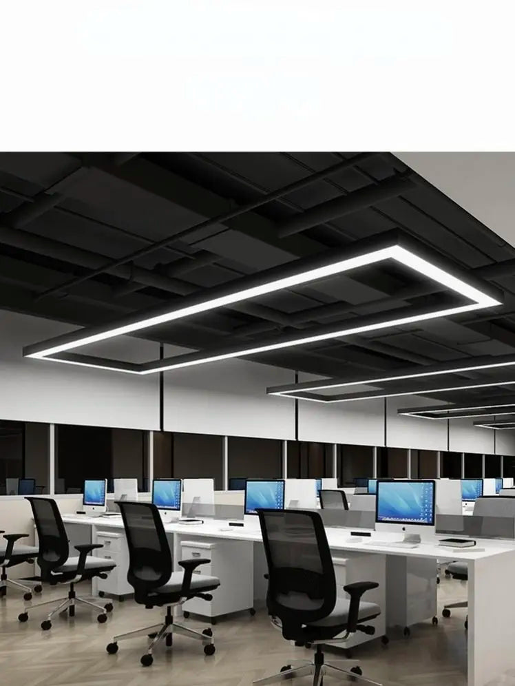 Modern minimalist geometric pendant lights, for dining room, gym, office, LED hollow office pendant lights