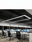 Modern minimalist geometric pendant lights, for dining room, gym, office, LED hollow office pendant lights