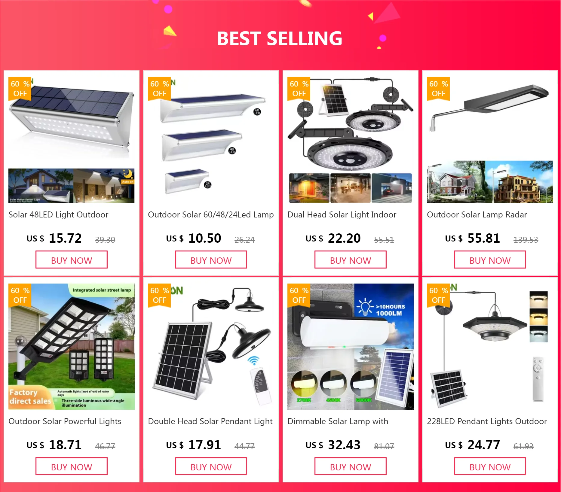 Solar Street Light 300W 400W 500W Waterproof Yard Lamp PIR Motion Sensor Garden Outdoor UFO Lighting with Remote