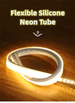 1-10M LED Neon Rope Tube Recessed Silicone Diffuser Channel For WS2811 RGB Indoor Decor Outdoor Waterproof Flexible Strip Light